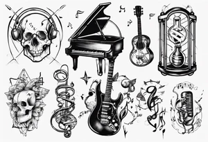 music combined with science tattoo idea