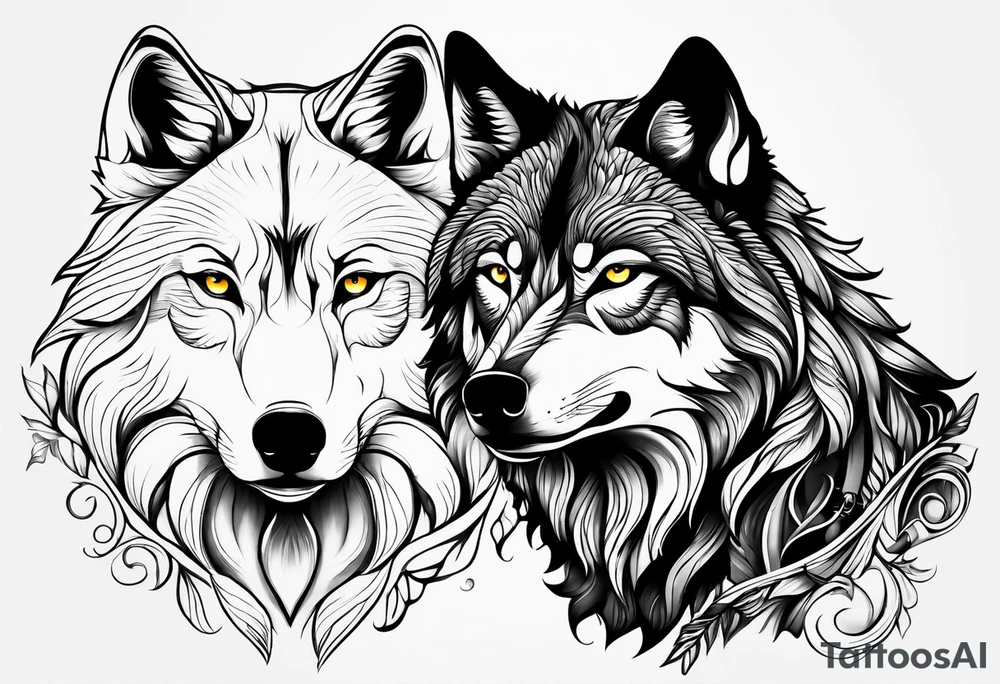 Wolf eyes tattoo idea