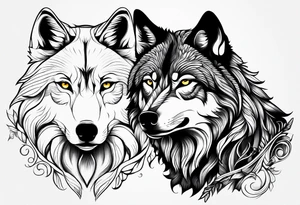 Wolf eyes tattoo idea