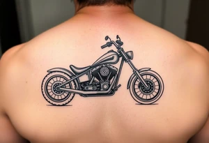 Chopper bike tattoo idea