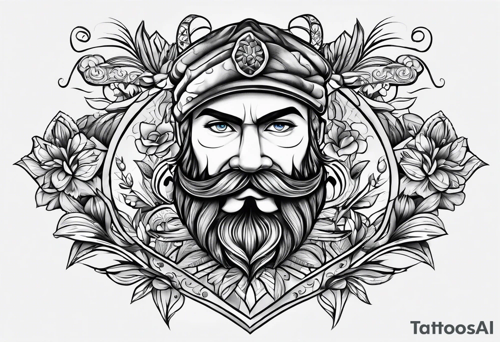 Tattoo of bluey dad tattoo idea