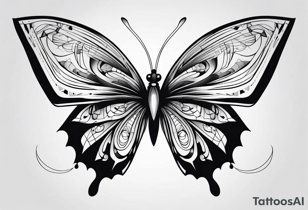 butterfly tattoo idea
