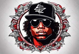 eazy E red tattoo idea