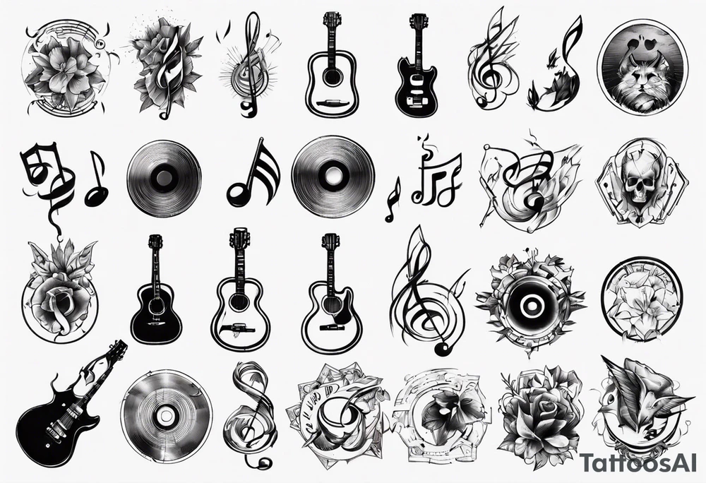 music tattoo idea