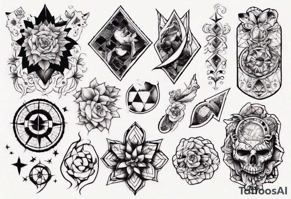 Patchwork tattoo idea