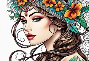 Oval vines, tattoo idea