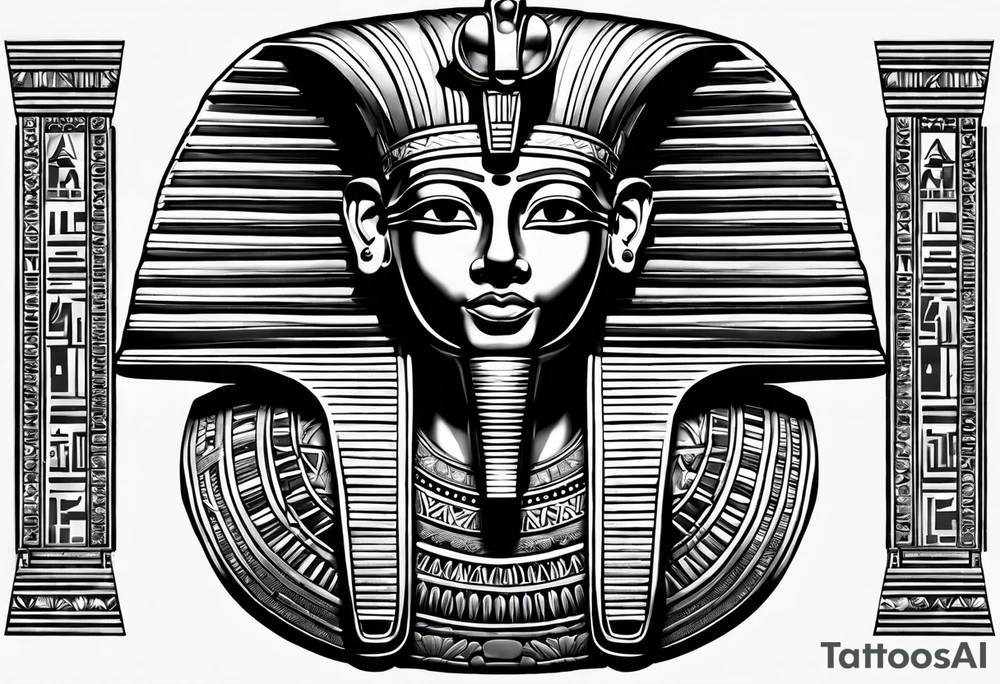 egyptian sculptures tattoo idea