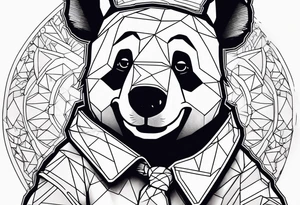 Winnie the Pooh as cocaine bear tattoo idea