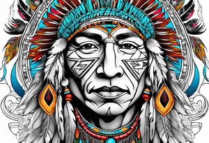 Native American Christianity tattoo idea