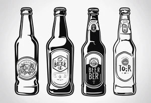 A BEER BOOTLE tattoo idea