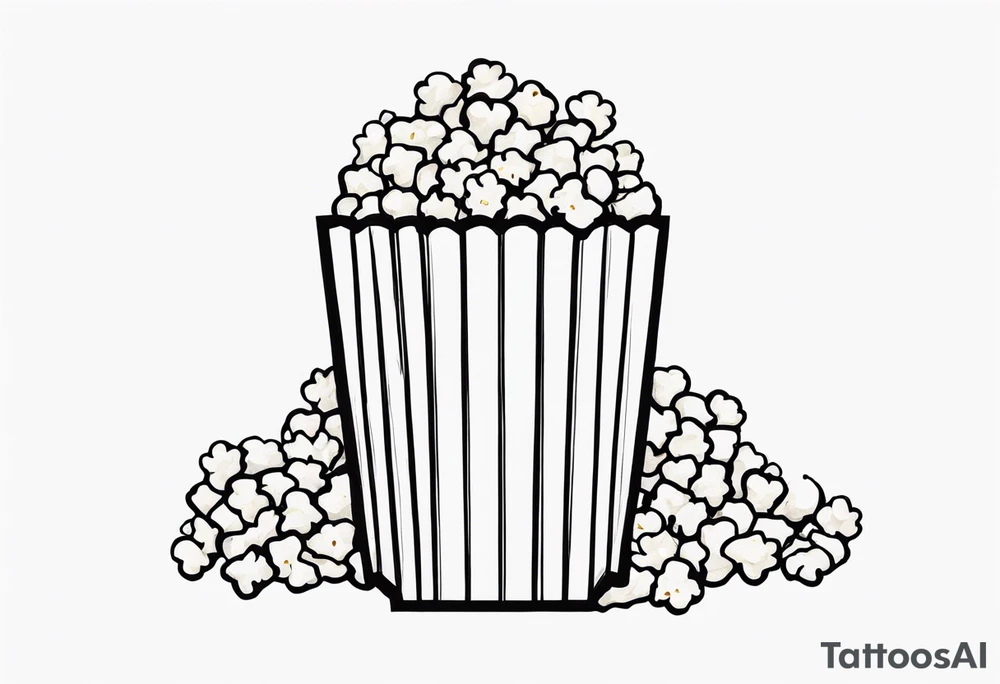 Popcorn tattoo idea