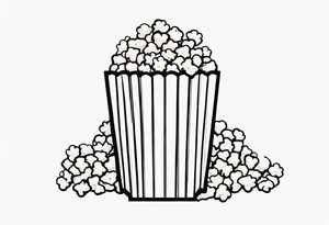 Popcorn tattoo idea