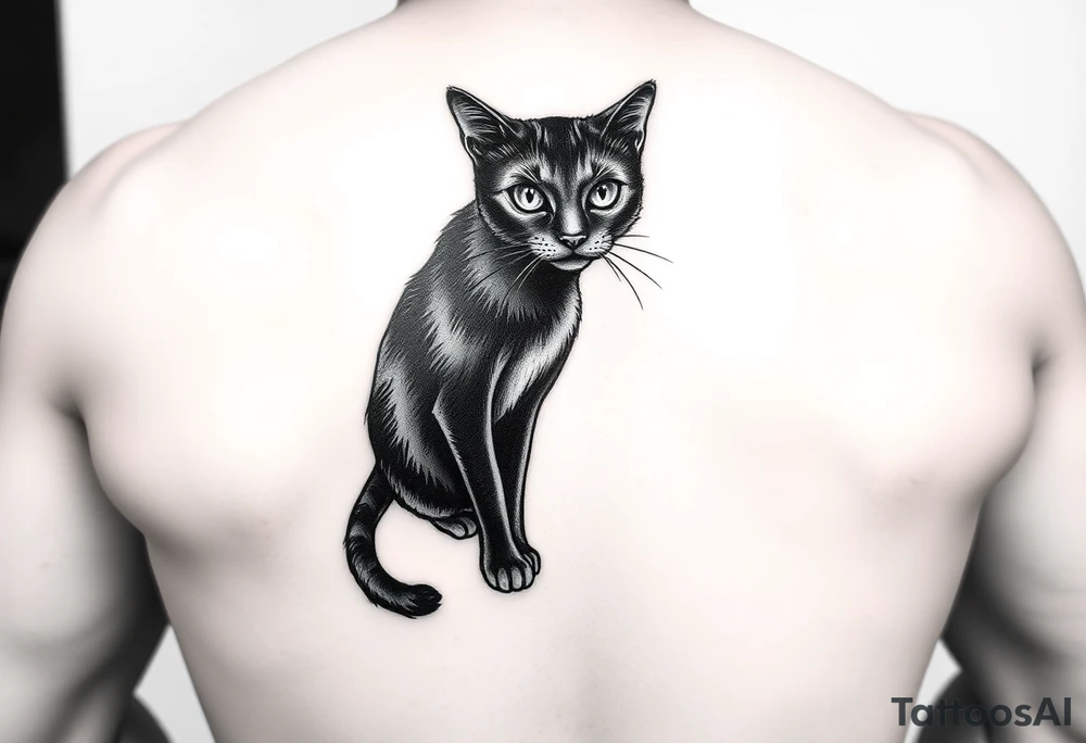 Black Cat tattoo idea