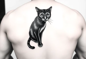 Black Cat tattoo idea