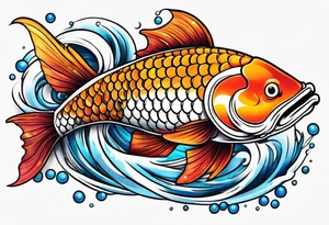 koi fish tattoo idea