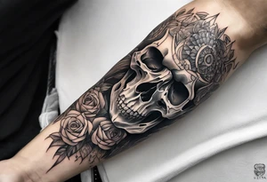 arm tattoo of the arm bone tattoo idea