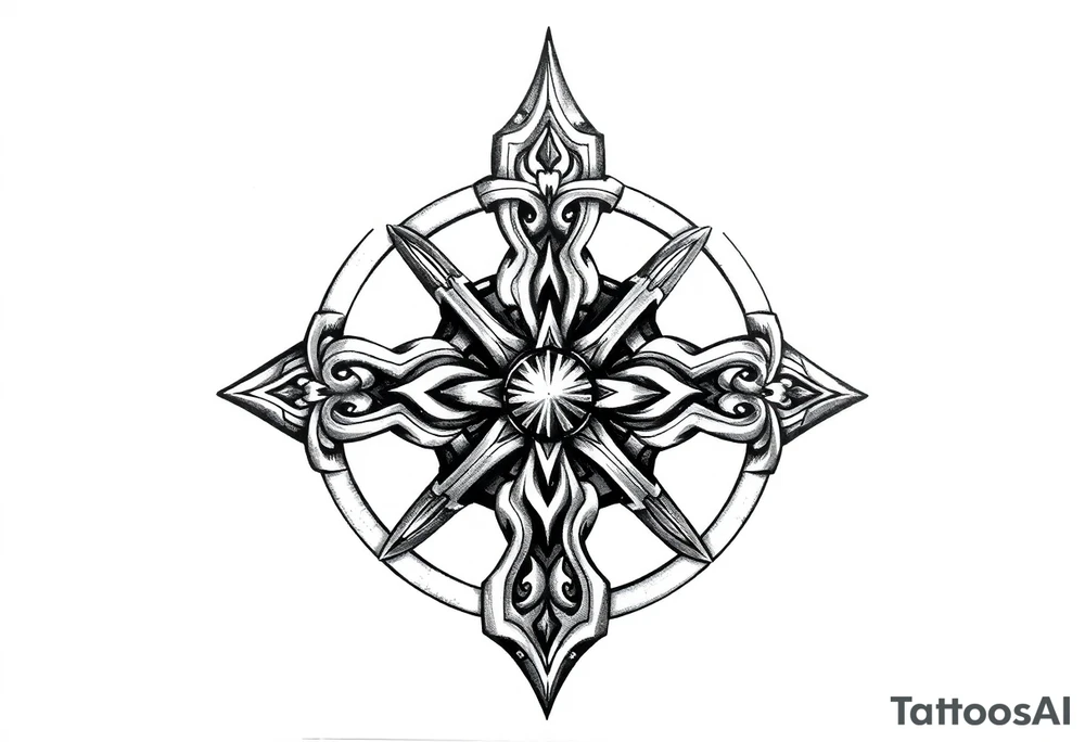 Celtic star tattoo idea