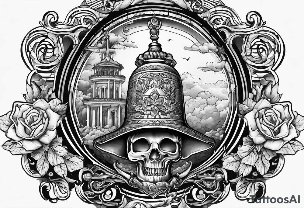 A Bell with the name Valor tattoo idea