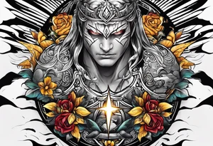 White lightning on hand tattoo idea