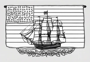 13 colonies flag tattoo idea