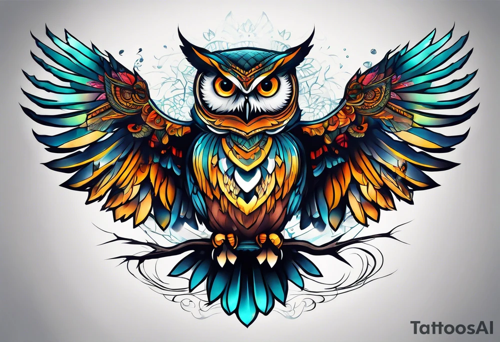 Owl tattoo idea
