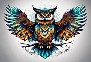 Owl tattoo idea