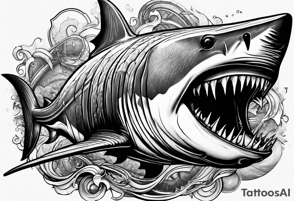 Megalodon tattoo idea