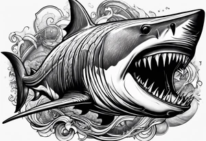 Megalodon tattoo idea