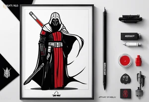 From the video game Star Wars: Knights of the Old Republic 2, “apathy is death” with Darth Nihilus tattoo idea
