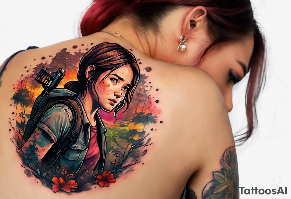 Last of Us firefly tattoo that incorporates Pride colors. I do not want any characters in this tattoo. tattoo idea