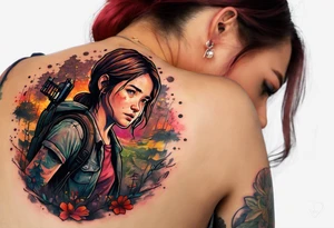 Last of Us firefly tattoo that incorporates Pride colors. I do not want any characters in this tattoo. tattoo idea