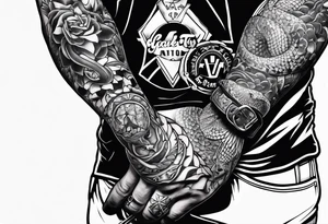 gta v gangsta snake arm sleeve tattoo tattoo idea