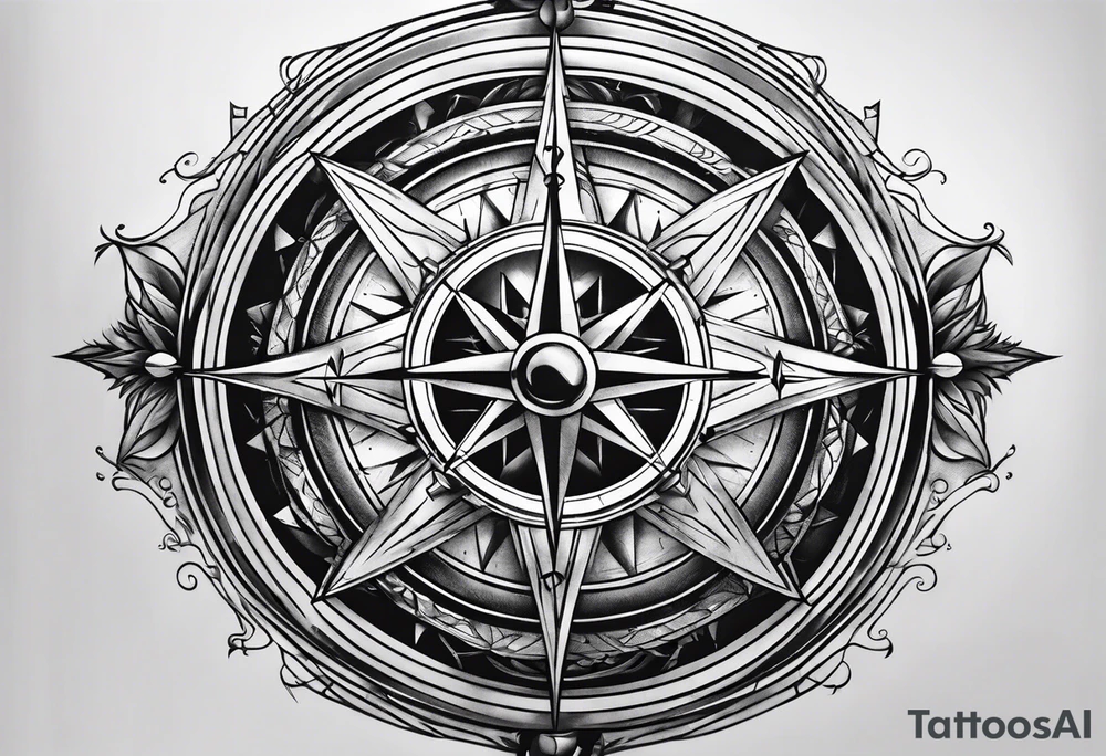doctor, medical, compass tattoo idea