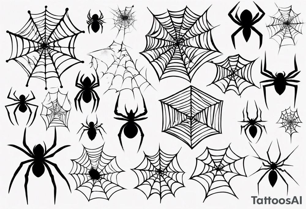 Spiderweb tattoo idea