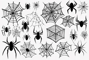 Spiderweb tattoo idea