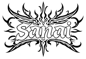 Sanai name tattoo tattoo idea