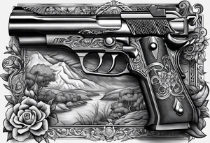 Guns with money coming out of them. tattoo idea