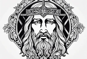 Looking to do a cover up on my ankle and cover my Lower leg. Thinking a Jesus theme tattoo tattoo idea