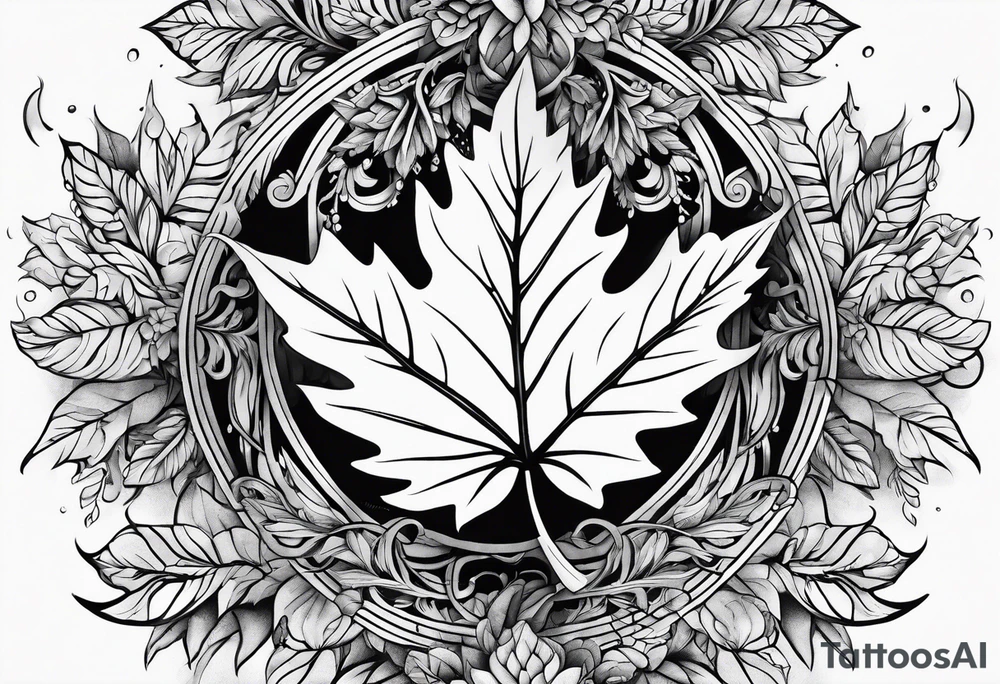 leaf tattoo idea