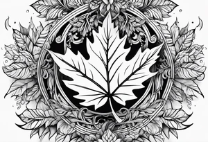 leaf tattoo idea