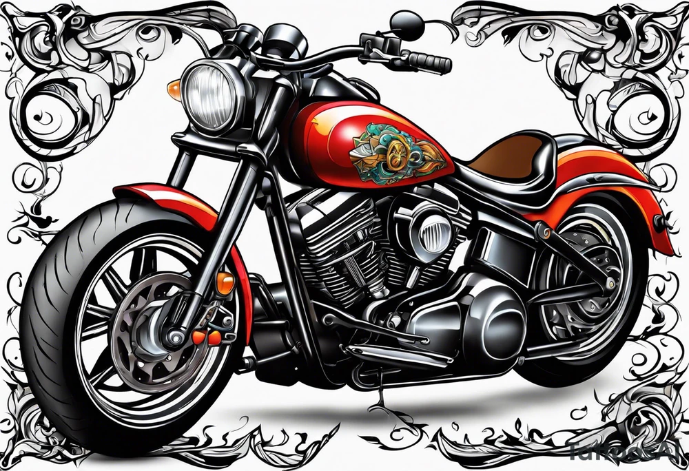 Motorcycle tattoo idea