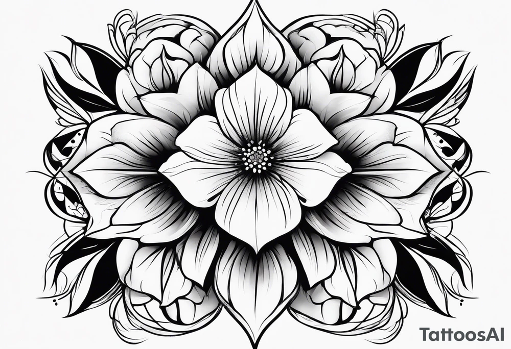 Flower tattoo idea
