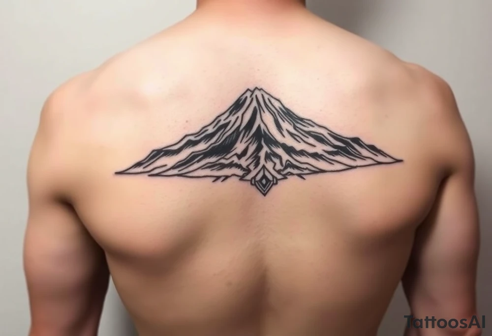 Traditional Mt Taranaki tattoo tattoo idea