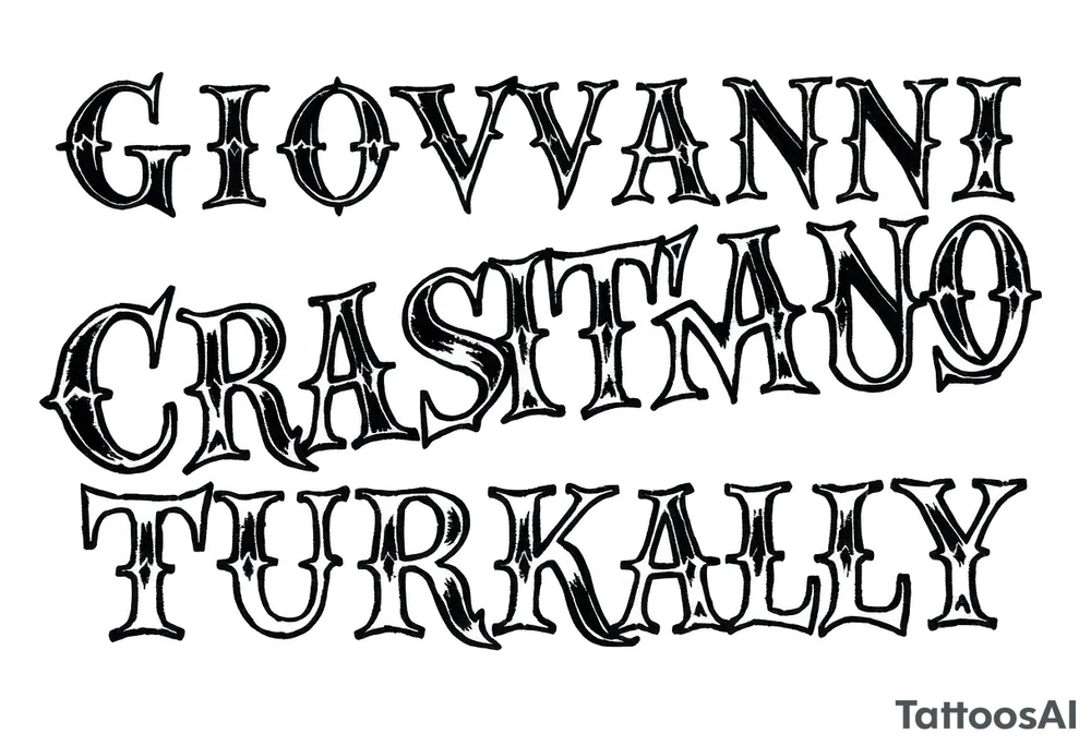 Giovanni Cristiano Maximus Turkaly tattoo idea