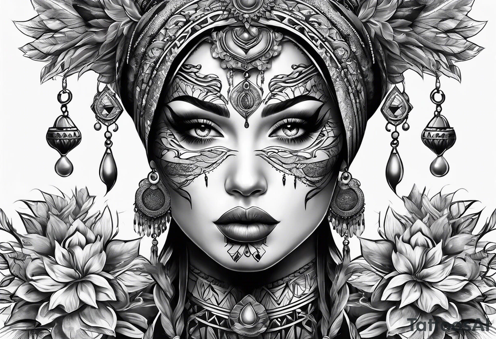 Dwie głowy tattoo idea