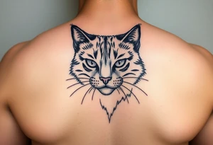 black cat tattoo idea