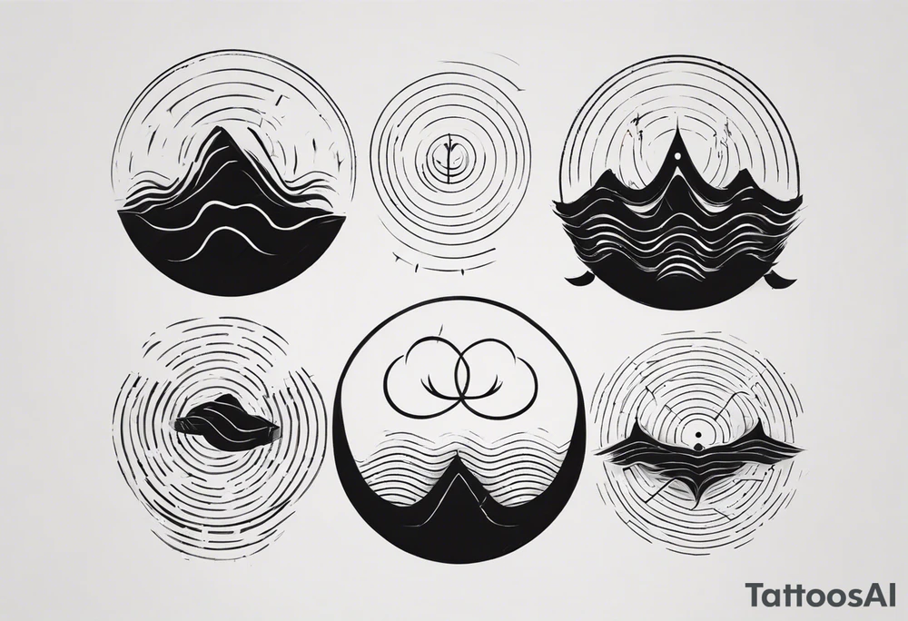 god is in the soundwaves tattoo idea