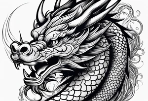 Animal Head: Chinese Dragon tattoo idea