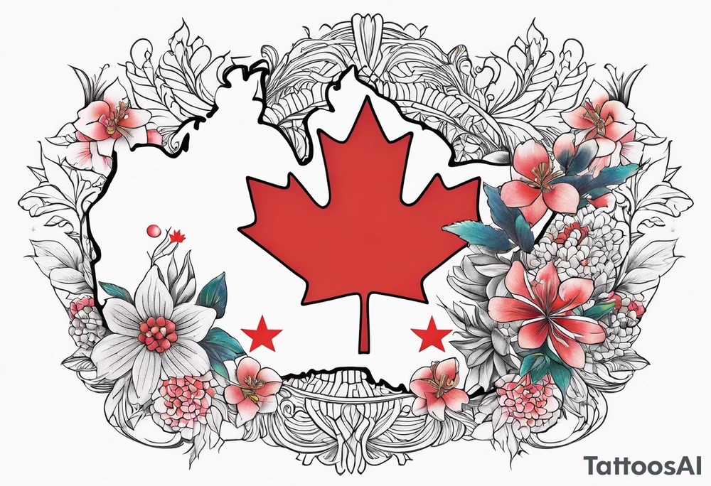 Australia and Canada relationship tattoo idea