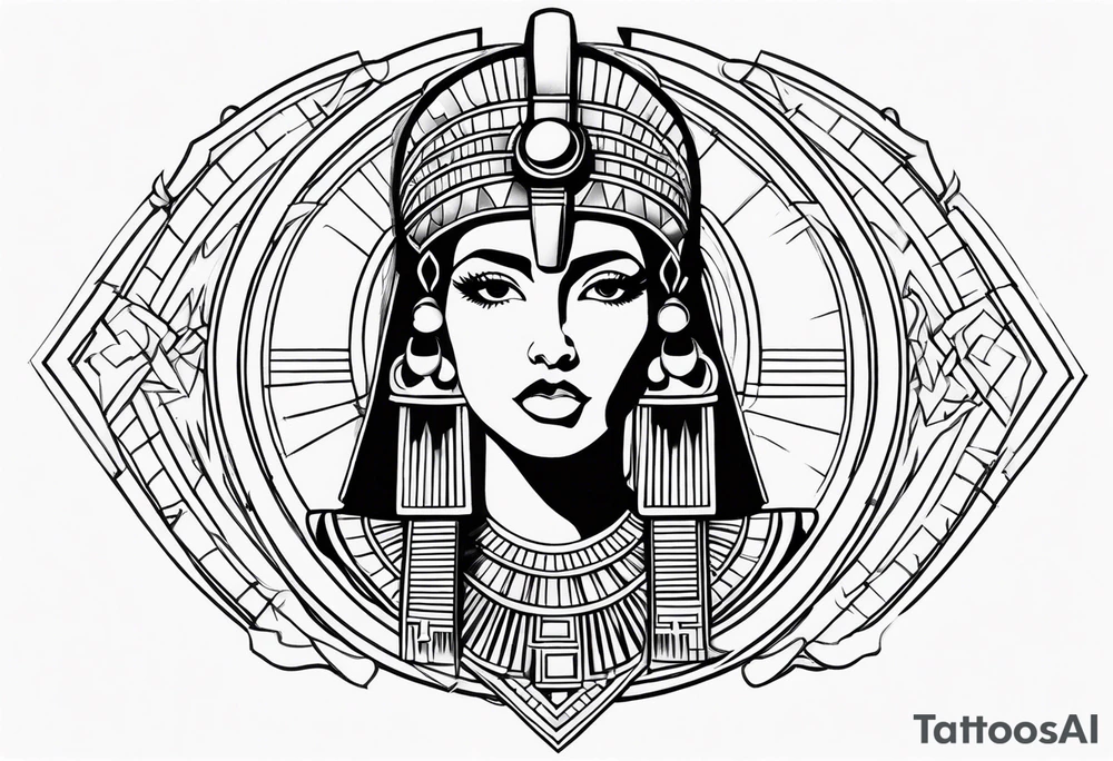 Cleopatra knowledge tattoo idea